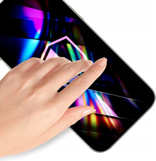 3mk Pack 2 Tempered Glass Iphone 17 16 Pro Applicator Frame Black Transparent