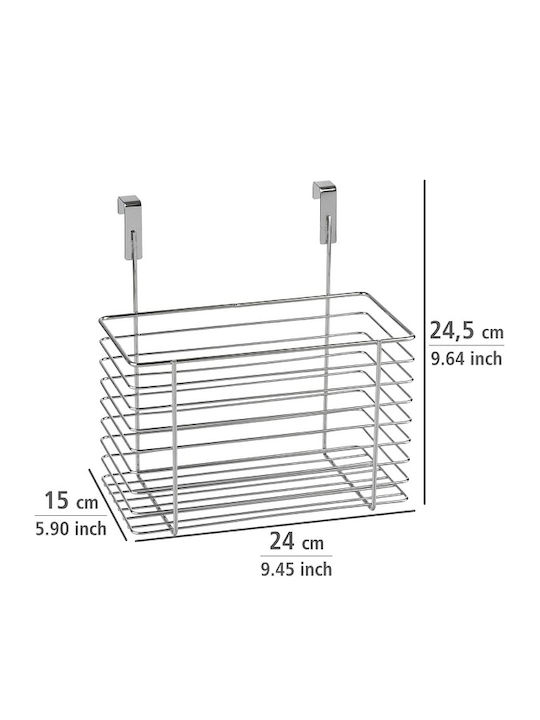 Wenko Κρεμαστό Ράφι Μεταλλικό 24x15x24.5εκ. Ασημί
