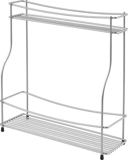 Metaltex Επιτραπέζια Βάση Balsamico Μεταλλική 35x35x37εκ. Ασημί
