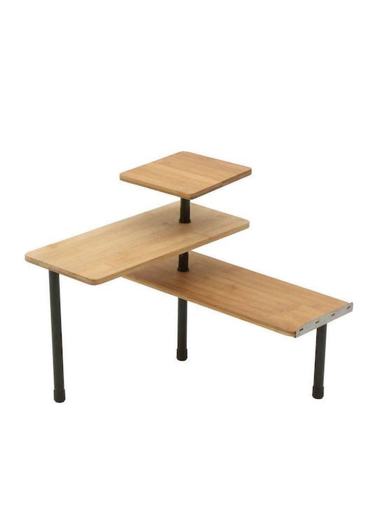 Click Tabletop Bamboo Rack 43x43x38cm Beige