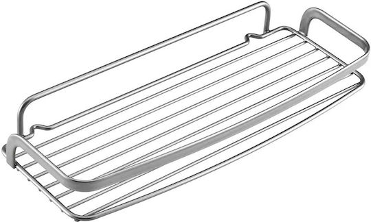 Metaltex Επιτραπέζια Βάση Eureka Μεταλλική 30x12x4εκ. Ασημί