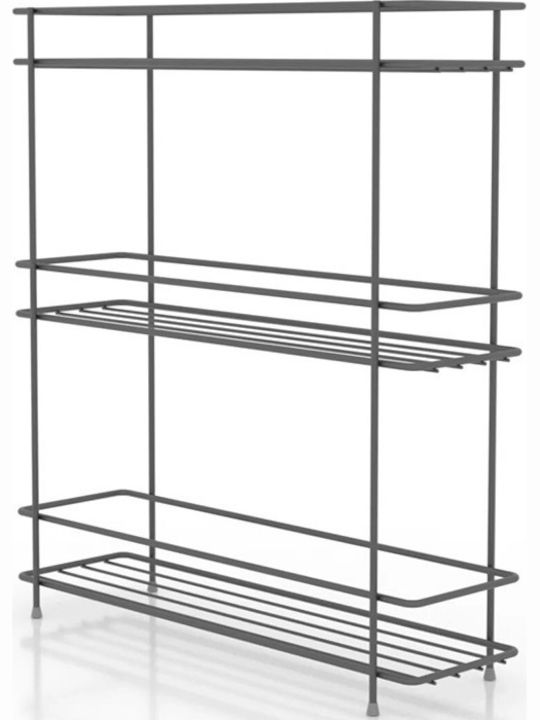 Tekno-Tel Tabletop Inox Base 32.5x8x37.5cm Black