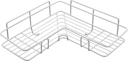 Uncle George Wall Metal Shelf 26x26x6cm White