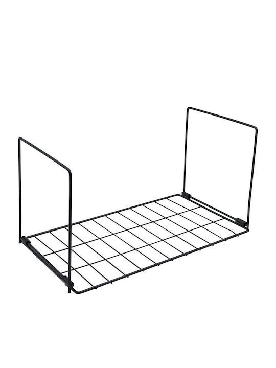 Uncle George Wall Metal Shelf 39x19x20cm Black