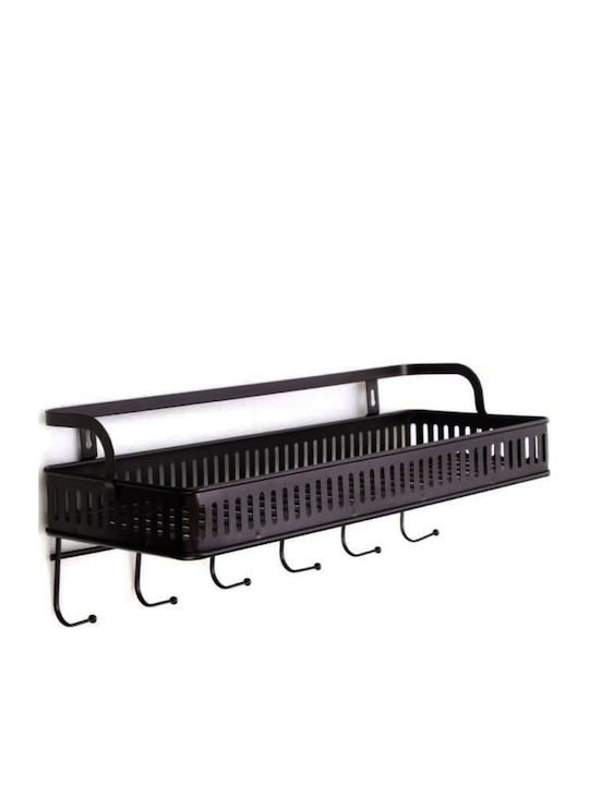 Raft Metalic De Perete 44x16cm Maro