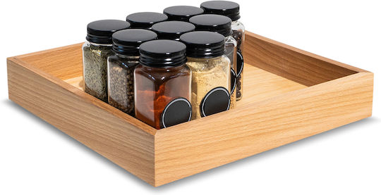 Creative Wooden Tabletop Base 28x28x5cm Beige Creative Wooden Tabletop Base 28x28x5cm Beige