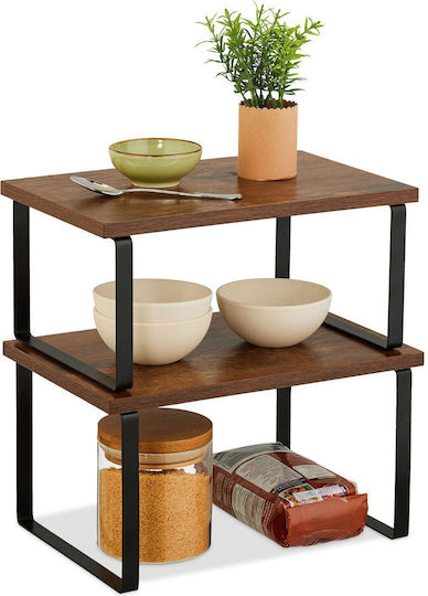 Relaxdays Holz Tischspiel Basis 30x19.5x16.5cm 2Stücke Braune Relaxdays Holz Tischspiel Basis 30x19.5x16.5cm 2Stücke Braune