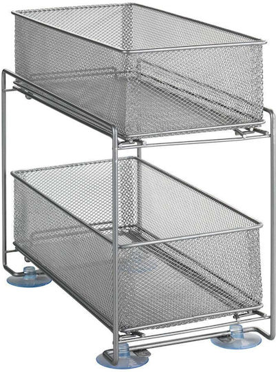 Wenko Επιτραπέζια Βάση Μεταλλική 34x9.5x16εκ. Ασημί