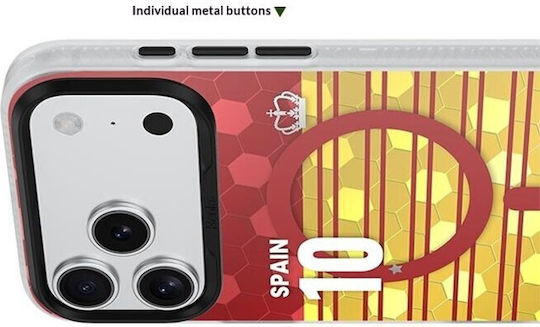 Benks D3 Football Theme Magsafe Σκληρή Θήκη Σιλικόνης Brazilian Wilderness Apple Iphone 17 Pro Max