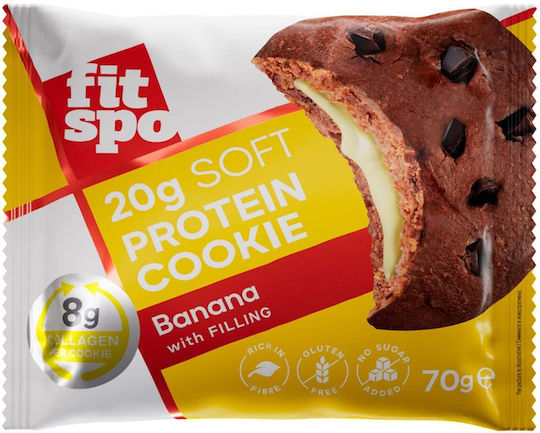 Fit Spo Biscuits Protein With Chips & Filling Triple Chocolate 1pcs 70gr
