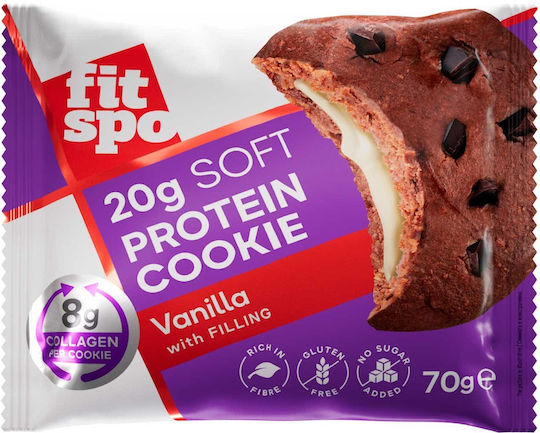 Fit Spo Бисквити Протеини С чипс и пълнеж Оранжев 1бр 70гр