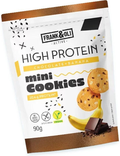Frank&Oli Μπισκότα Πρωτεΐνης Βρώμης Χωρίς Ζάχαρη Vegan 90gr