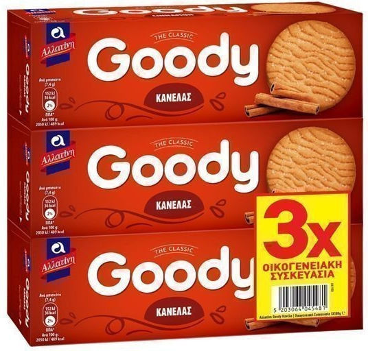 Allatini Biscuits Goody Κανέλας 3pcs 185gr