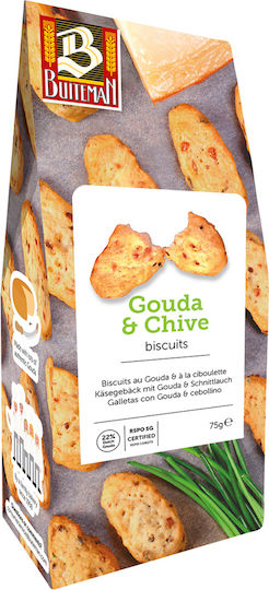 Buiteman Biscuits Gouda & Chive Bites 1pcs 75gr