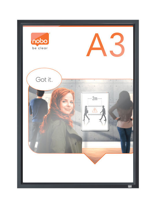 Nobo Wall Photo Frame Plastic with Gray Frame