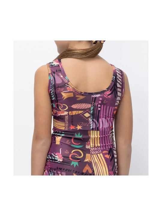 Girls’ Unitard Pastel Purple Ease Vasiliki