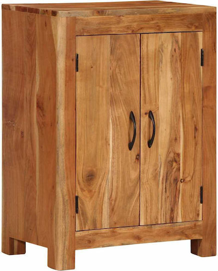 Solid Wood Sideboard Solid Acacia Wood 55x35x75cm