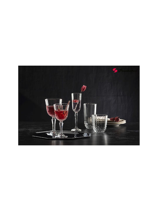 Espiel Diony Set Glasses for White Wine from Glass in White Colour 12pcs