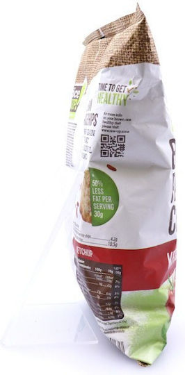 RiceUp Tort de orez Brown Rice Chips cu aromă de Ketchup Integral Fără gluten 60gr