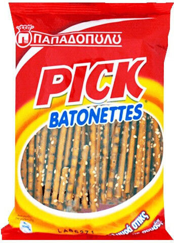 Παπαδοπούλου Crackers Pick Batonettes με Αλάτι 45gr