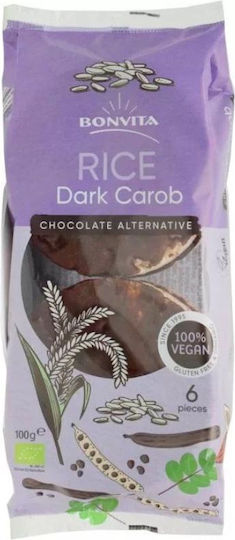 Bonvita Rice Wafers with Carob with flavor Carob Gluten Free 100gr