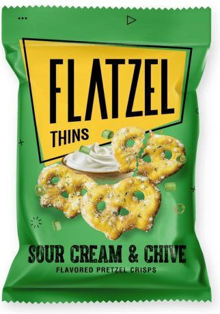 Brezeln Flatzel Thins mit Geschmack Saure Sahne 85gr