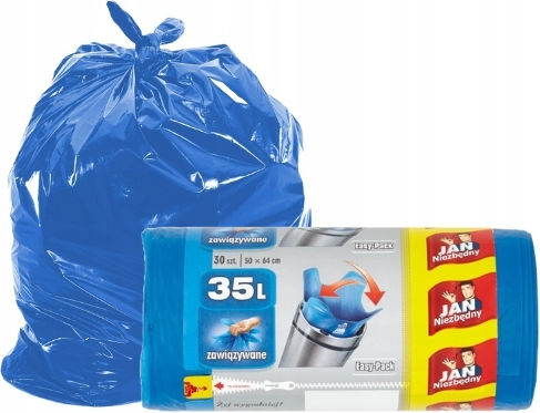 Jan Niezbędny Trash Bags Capacity 35lt 30pcs Blue