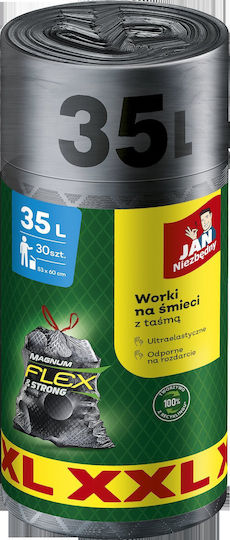 Jan Niezbędny Trash Bags Capacity 35lt 30pcs Gray