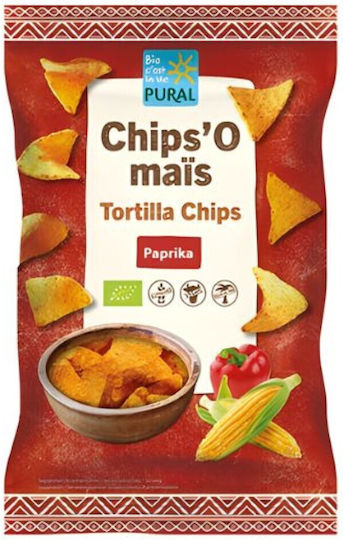 Pural Bio Kartoffelchips mit Geschmack Paprika Glutenfrei 125gr