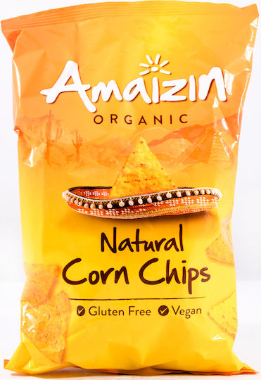 Amaizin Organic Nachos Natural Corn Classic Flavor Gluten Free 150g