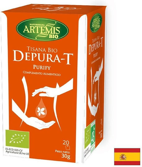 Artemis Μείγμα Βοτάνων Βιολογικό Προϊόν για Αποτοξίνωση 20 Φακελάκια