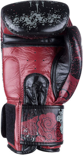 8 Weapons Boxing Gloves Leather Competition Black