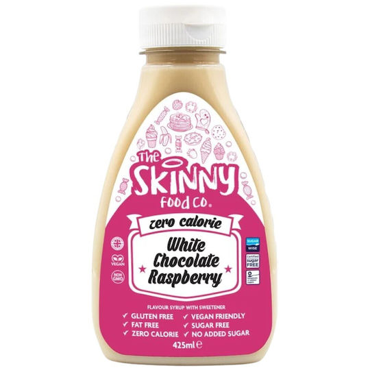 The Skinny Food Co Сироп За Сладкарници С Вкус Бял Шоколад Малина Без Захар 425ml