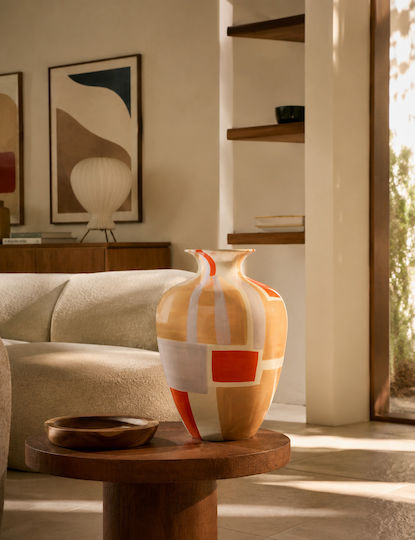 Broste Copenhagen Vază Din Ceramică Multicoloră Φ35xΥ50cm