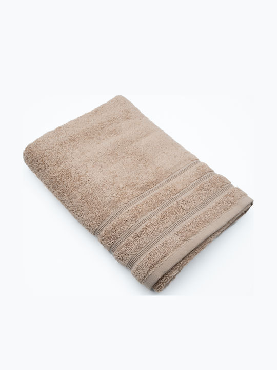 Sidirela Badehandtuch Line 70x140εκ. Beige Gewicht 550gr/m²