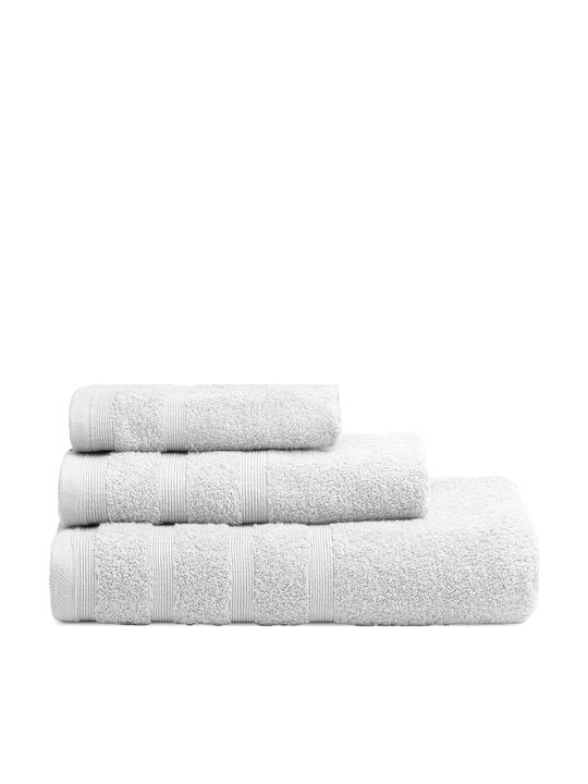 Adam Home Set of Bath Towels 3 pcs White Weight 600gr/m²