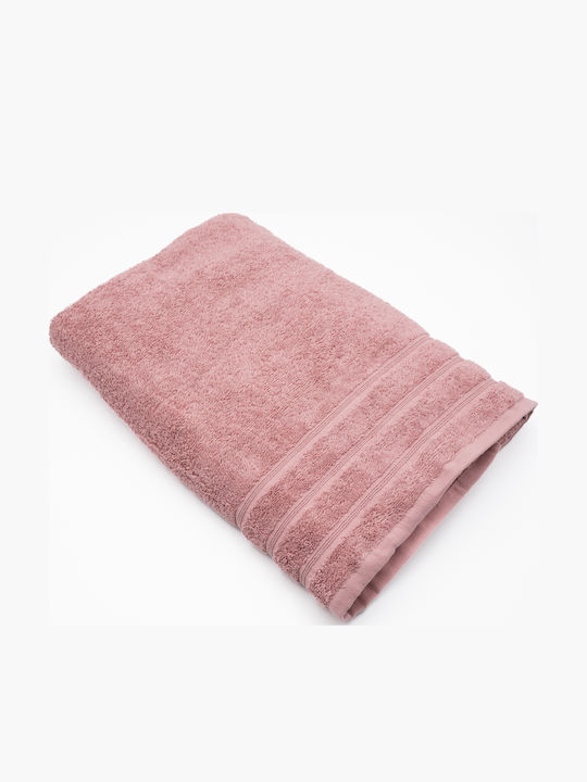 Sidirela Πετσέτα Σώματος Line 70x140εκ. Pink Nude Βάρους 500gr/m²