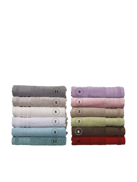 Anna Riska Hand Towel 30x50cm Lilac 3 Pieces Weight 600gsm