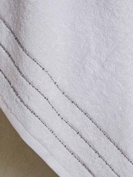 Αιγαίον Σετ Πετσέτες Μπάνιου 3τμχ Grey Βάρους 500gr/m²