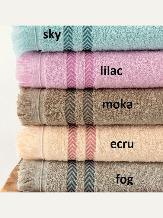 Palamaiki Set of Bath Towels 3 pcs Janis Fog Weight 450gr/m²