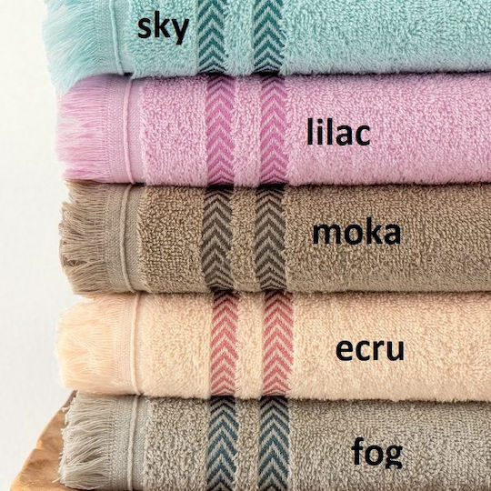 Palamaiki Set of Bath Towels 3 pcs Janis Fog Weight 450gr/m²