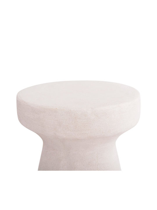 Hocker Für das Wohnzimmer Kunststoff Off-White Color 32x32x46cm