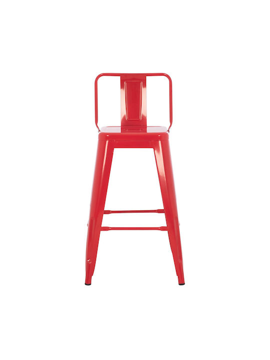 Scaune Bar Metal Roșu 43x43x88buc