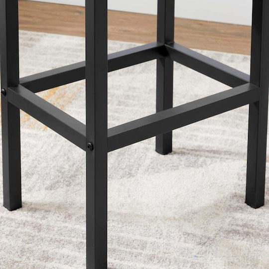 Табуретка Бар Дърво Кафяв 2бр 40x30x65бр