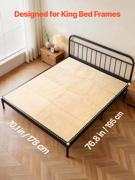 Kids Bed Bunk Semi Double with Sliding Bed Beige for Mattress 195x178cm Kids Bed Bunk Semi Double with Sliding Bed Beige for Mattress 195x178cm