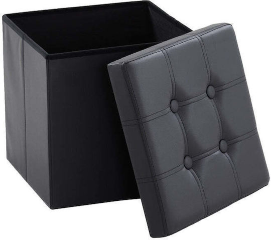Taburet Camera De Zi Cu Spațiu De Depozitare Gri 38x38x38cm Taburet Camera De Zi Cu Spațiu De Depozitare Gri 38x38x38cm