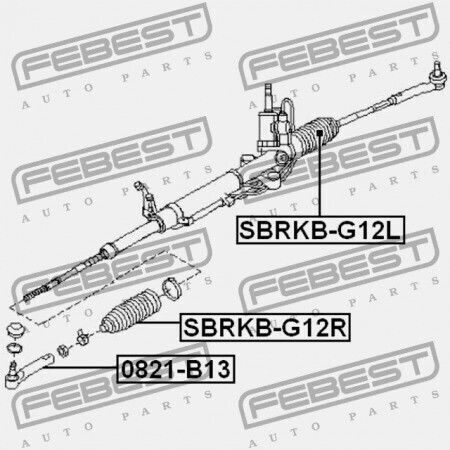Κάλυμμα Ράβδου Τιμονιού Subaru Impreza G12 2007.03 Jp 34137-ag000