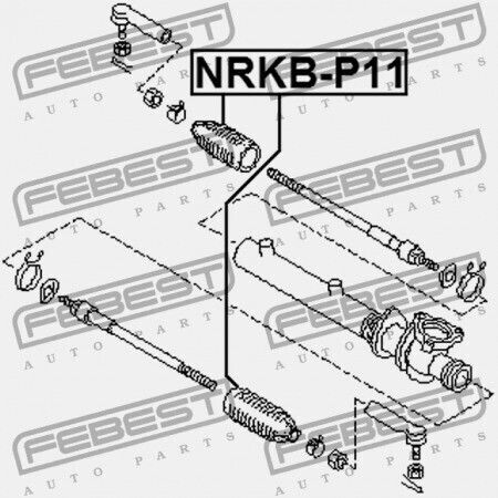 Febest Kälterschutz Für Nissan Sonnenreich B14 1994.01-1999.08 Jp 48203-0e025