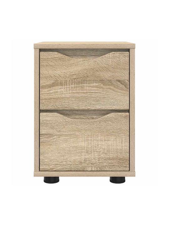 Wooden Brown Bedside Table 30.5x30x43cm