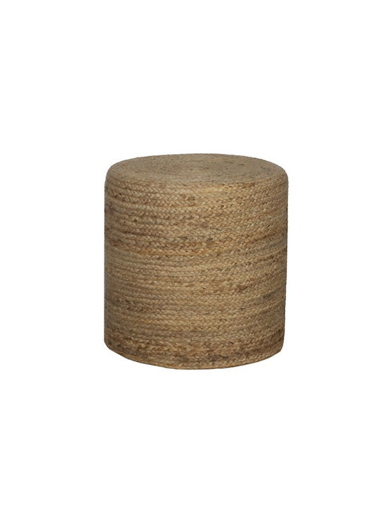 Stool Footstool Wicker Mashike Natural Utah 40x40x40cm